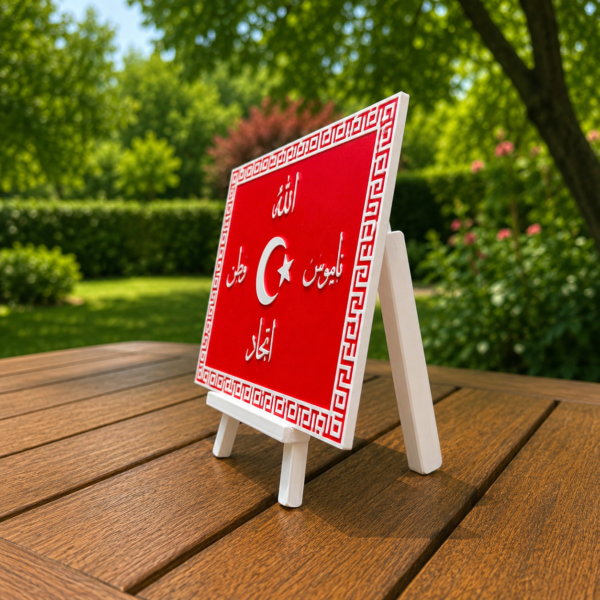 Devlet-i Ebed Müddet Masaüstü Dekoratif Tablo – Türk Devlet Geleneği Temalı