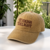 Turkish Delight Nakışlı Vintage Görünümlü Şapka - Haki