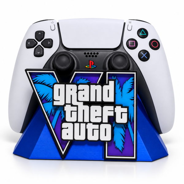GTA VI Temalı PS5 DualSense Kontrolcü Standı – Dekoratif Masaüstü Gamepad Tutucu