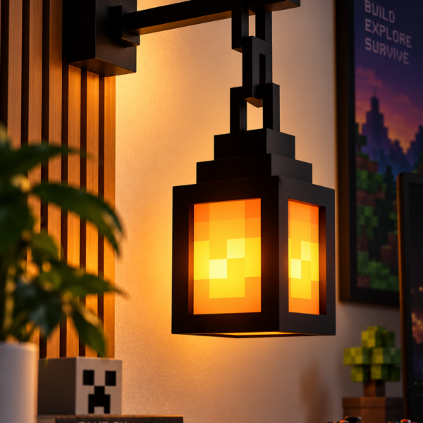 Minecraft Tarzı Piksel LED Duvar Lambası