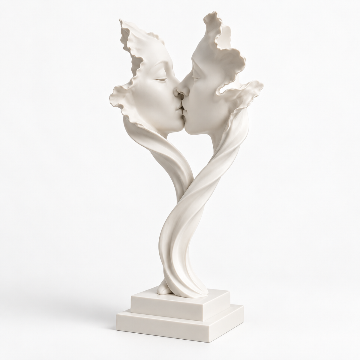 Romantik Çift Dekoratif Heykel - Modern Minimal Masaüstü Biblo