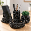 4'lü Modern Voronoi Masaüstü Organizer Seti