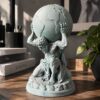 Atlas Dünya Heykeli 3D Baskı Dekoratif Biblo – Mitolojik Masaüstü Ev ve Ofis Dekoru